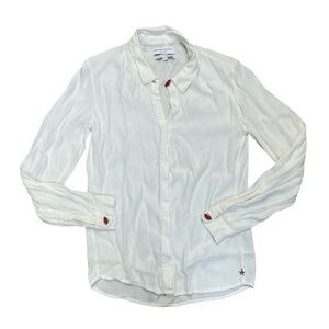 Fabienne Chapot You Call the Shots Babe Lip Button Down Blouse